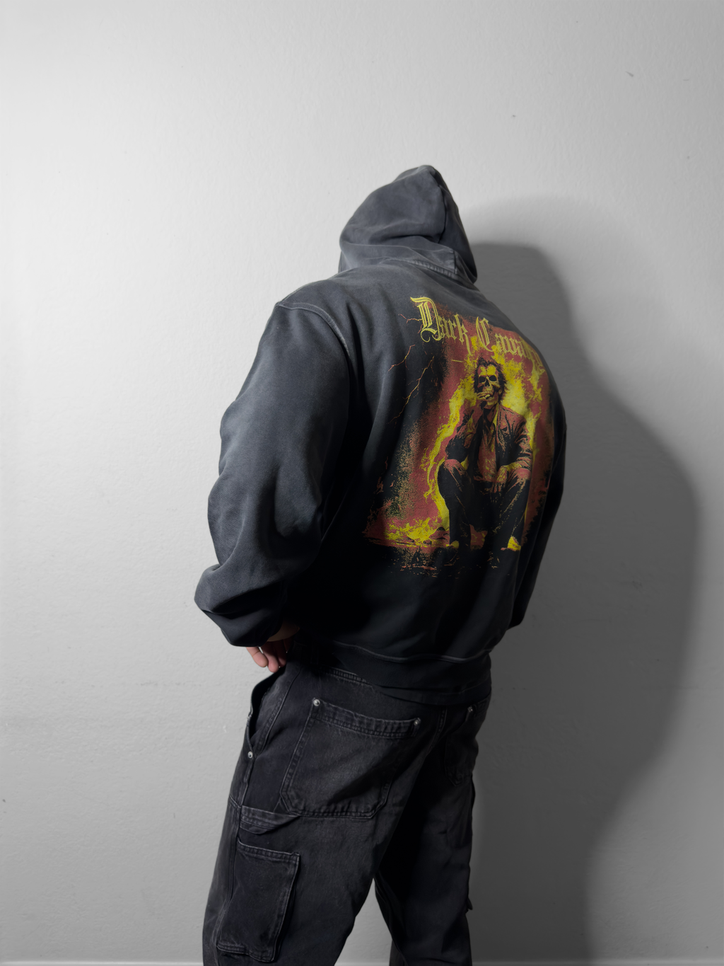 Sun Faded Skull Hoodie